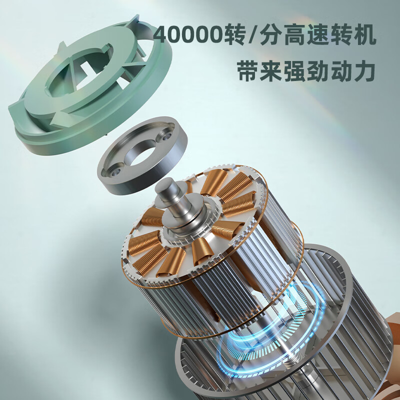 得力TQ102大吸力桌面吸尘器 黑色便携无线长久续航 键盘汽车缝隙清洁器 主机清洁器 猫毛吸尘器