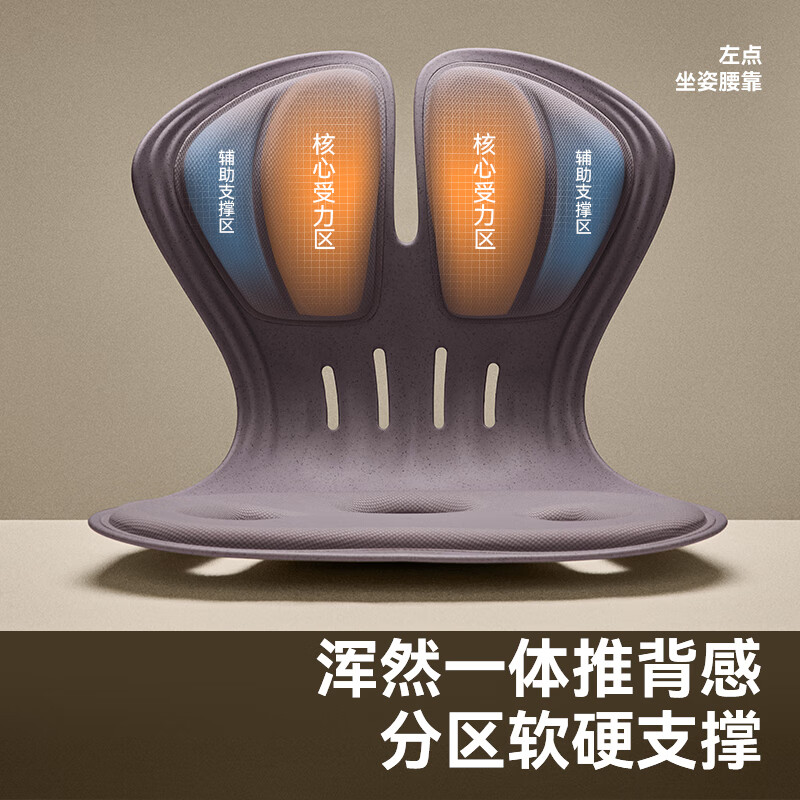 左点zdeer坐姿腰靠(紫色) ZD-HYKD06高清大图