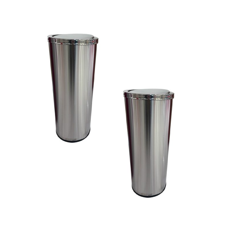 以雅以南 不锈钢垃圾桶 50L 个高清大图