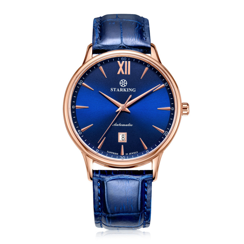 星皇starking星皇正品手表男女情侣对表一对时尚休闲日历自动机械表