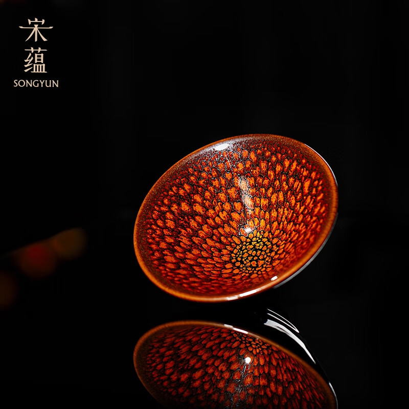 宋蕴 宋盏四杯竹盒款 SY052501高清大图