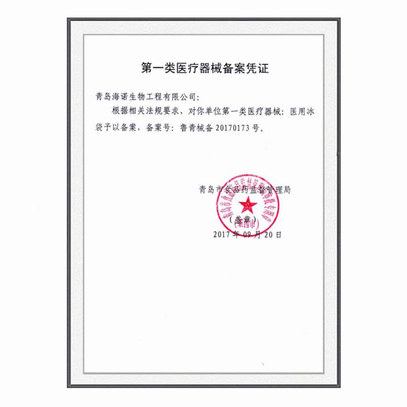 海氏海诺 6袋盒装便携冷敷冰敷包冰袋医疗降温一次性医用儿童物理速冷冰包图片