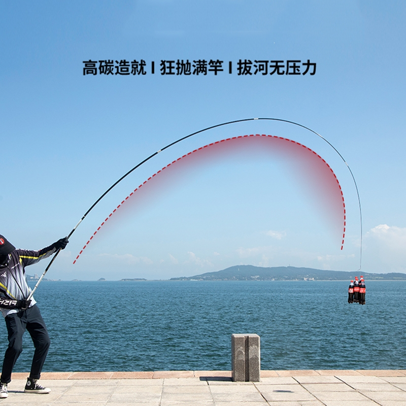 迈高登钓鱼竿手杆超硬19调碳素台钓竿大物杆鲤鱼鲫鱼竿渔具
