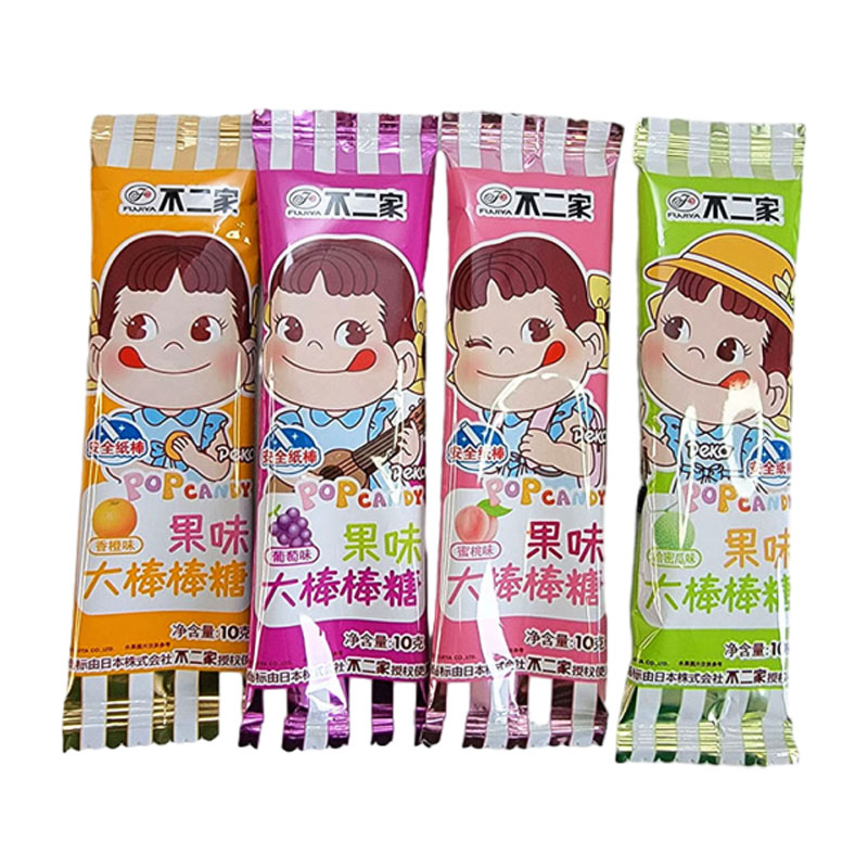 不二家大棒棒糖水果味牛奶味280g袋装多口味婚庆结婚喜糖零食品高清大图