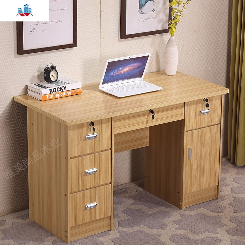 小户型办公桌带抽屉单人写字台80cm简约现代家用12米台式电脑桌泰空仓