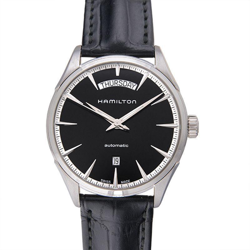 [官方正品]hamilton/汉密尔顿瑞士手表 经典爵士大师系列 皮带黑盘