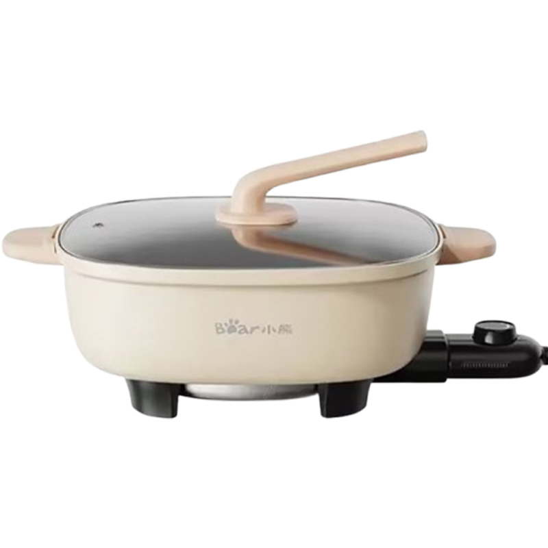 小熊电火锅大容量多功能蒸煮锅炒涮一体电煮锅DHG-D60L5