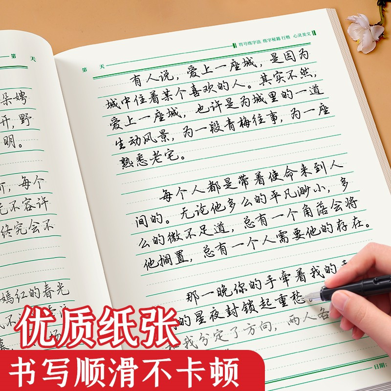 [6本]行楷-初学速成全套 [正版]行楷练字帖成人控笔训练笔画笔顺字帖成年行书秘籍速成行楷连笔字帖练字小学生初中生入门高