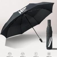 雨伞 半遮光黑胶布伞 铁槽骨 防风纤维骨 黑色纯色 无图案 发货为纯黑色无图片伞