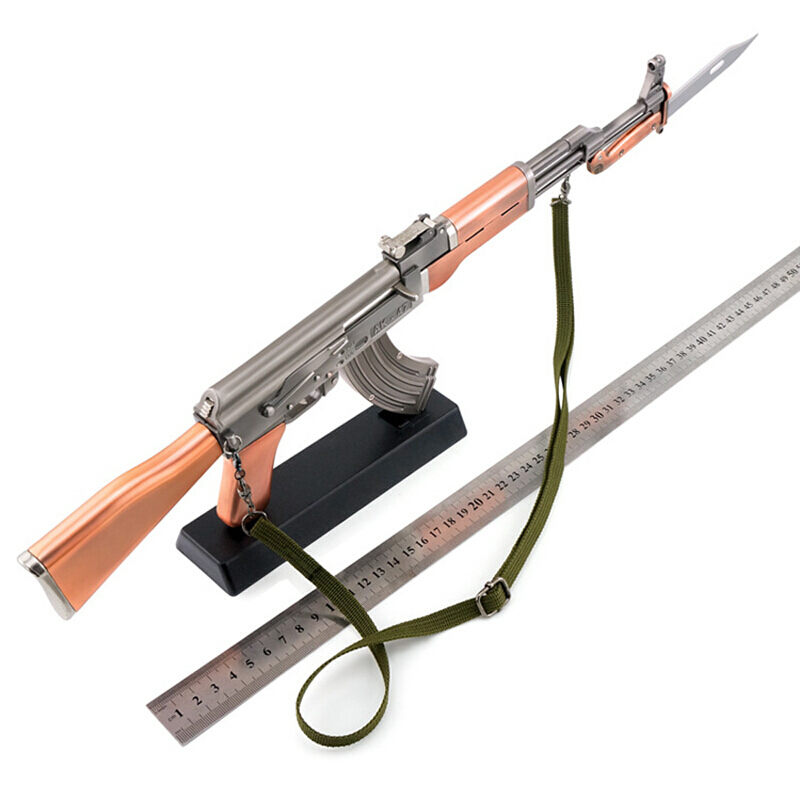 1:2.05升级二代AK47突击合金模型玩具 全金属军事模型收藏礼品 可拆卸不可发射 升级版AK47黑色高清大图