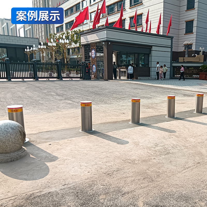 启功全自动升降柱不锈钢电动液压防撞柱单位学校隔离警示阻车器深埋款1100高清大图