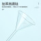 LISM-湘玻 漏斗玻璃三角锥形大口径小漏斗透明加厚过滤实验室科研 [短颈]100mm 1个
