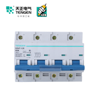 天正电气 空气开关 DZ47-125 4P C80A 6KA 01060020012 微型断路器