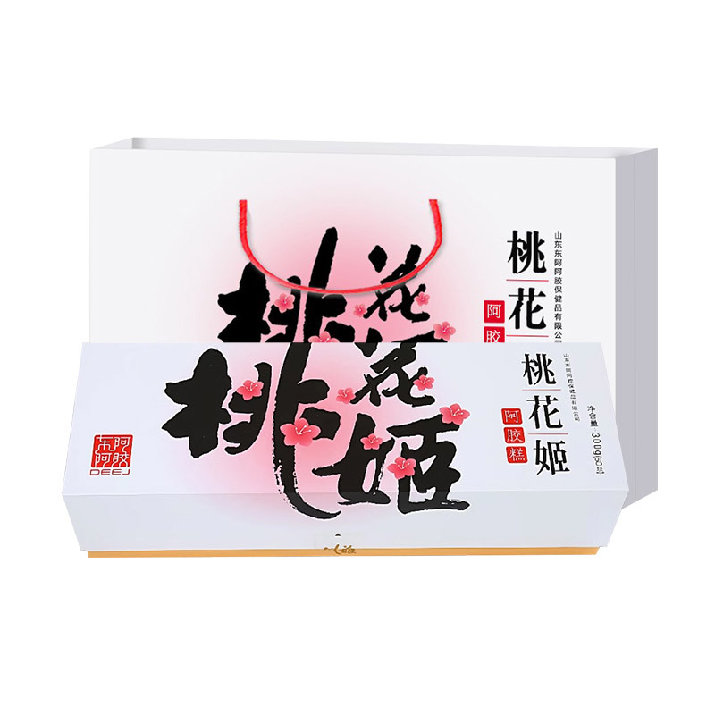 [任嘉伦推荐]东阿阿胶桃花姬阿胶糕300g即食阿胶非阿胶块固元膏休闲零食送礼节礼年货送长辈父母