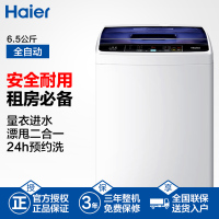 海尔(Haier)XQB65-M12699X 6.5公斤 家用全自动波轮洗衣机 智能预约洗 桶自洁桶干燥(月光灰)