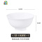 唐山骨瓷餐具家用吃饭碗盘套装组合纯白面碗盘子碗具套装Logo定制 FENGHOU 纯白8英寸平盘4个