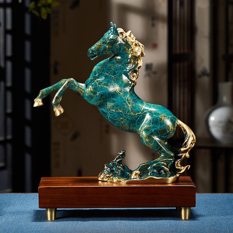 礼氏嘉礼品开业全铜马摆件马到成功家居装饰工艺品客厅办公室礼品玄关