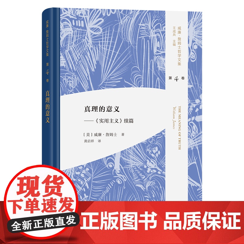 真理的意义 威廉·詹姆士哲学文集 第4卷 [美]威廉·詹姆士 著 黄启祥 译 商务印书馆高清大图