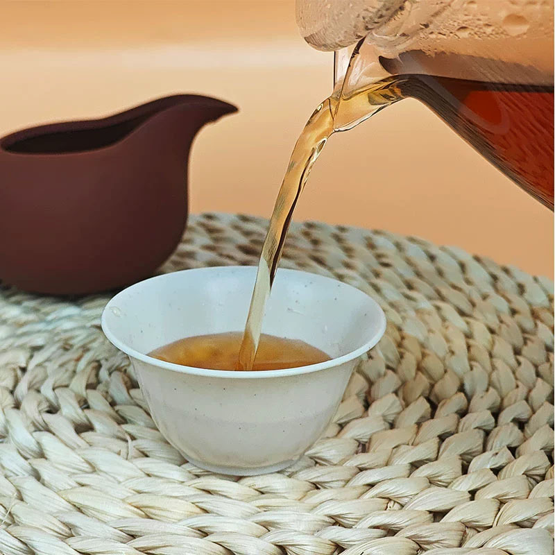 稻盈一次性稻壳功夫茶杯户外办公便携收纳茶具套装泡茶稻香杯大号杯子 50个/包高清大图