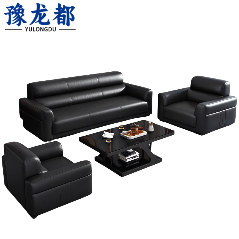 豫龙都沙发茶几组合3+1+1+茶几套