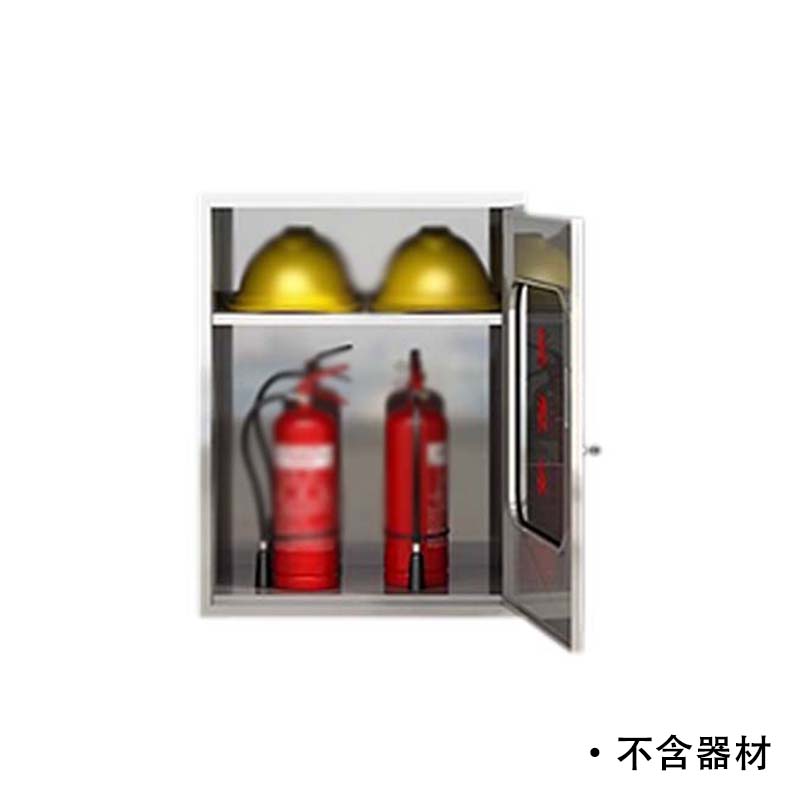 乙壬304不锈钢应急物资柜消防救援器材箱防护用品柜室外微型消防柜高800*宽500*深250(加厚304材质)不含器材高清大图