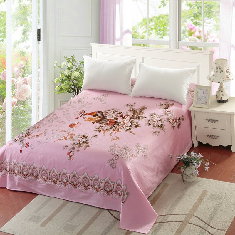 民光床单老式单件明光印花被单上海全棉纯棉国民加厚正品传统怀旧