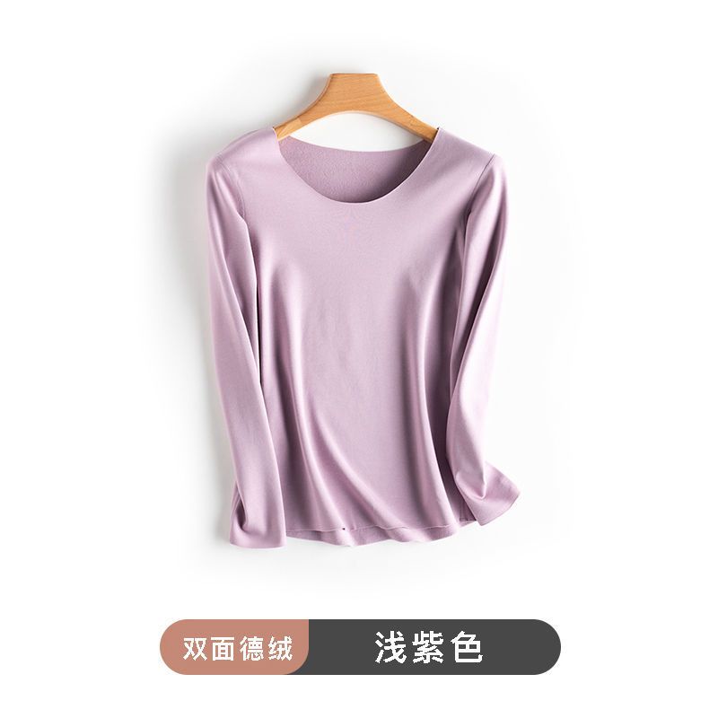 保暖内衣女加绒薄款秋衣秋裤套装冬内穿上衣打底衫