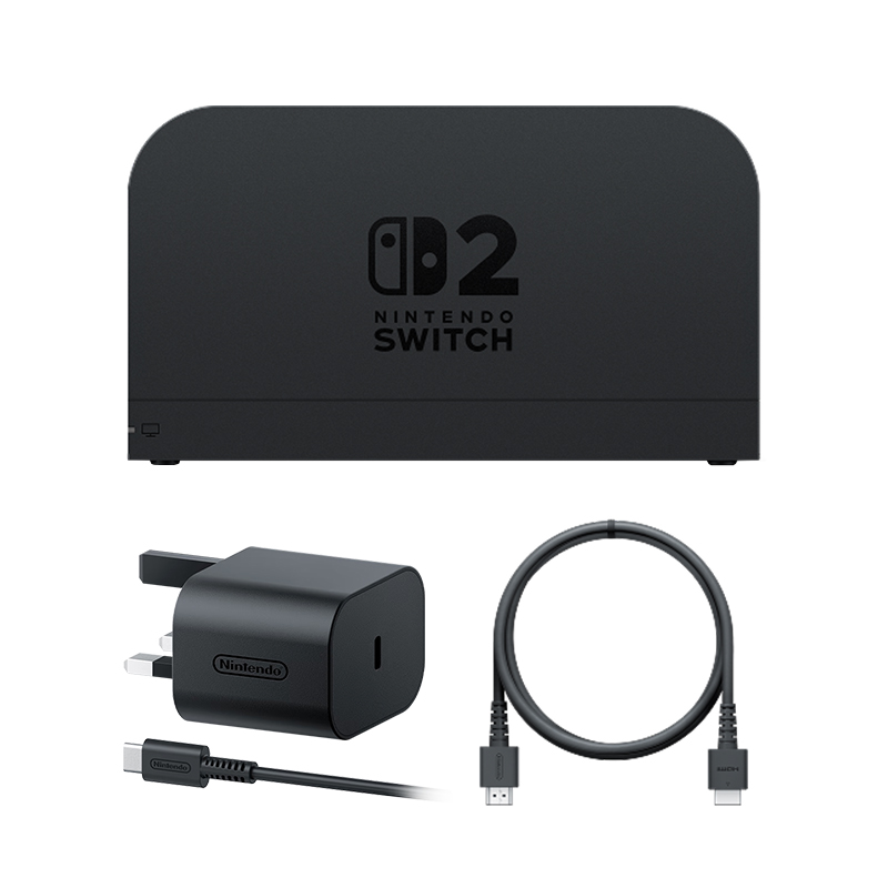 任天堂Nintendo Switch2底座组合Dock主机模式NS2代投屏4K视频输出电源HDMI线原装正品配件高清大图