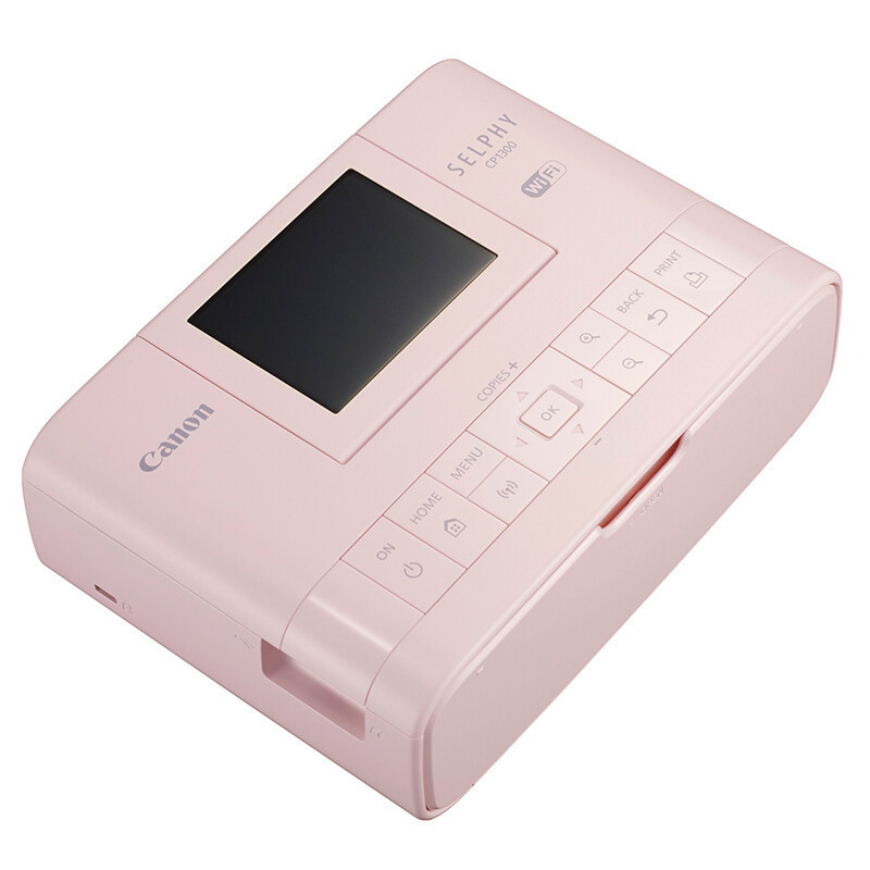 佳能(Canon) CP1300 炫飞照片打印机(粉色)数码打印机相机 CCD传感器 3.2英寸显示屏 锂电池