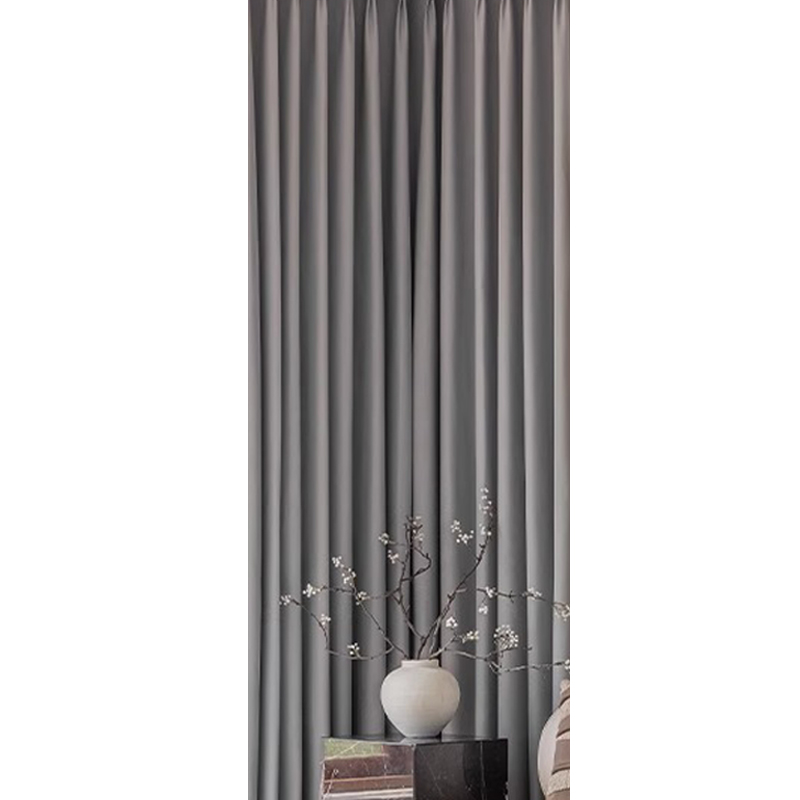 植巾 CL510 100*100cm 加厚双面麻窗帘 (计价单位：米) 灰色高清大图