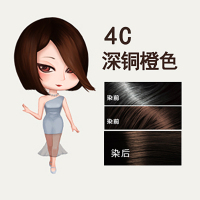 菲灵(FEELING) 翡丽彩泡泡染发剂 4C-深铜橙色(自然养护染发 温和配方健康遮白低刺激)