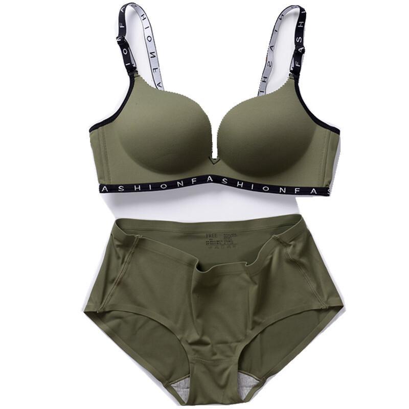 内衣套装女文胸聚拢无钢圈收副乳上托防下垂学生高中