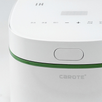 卡罗特(carote)电饭煲 全自动4L家用麦饭石内胆 IH智能白色电饭锅2-3-4-5-6