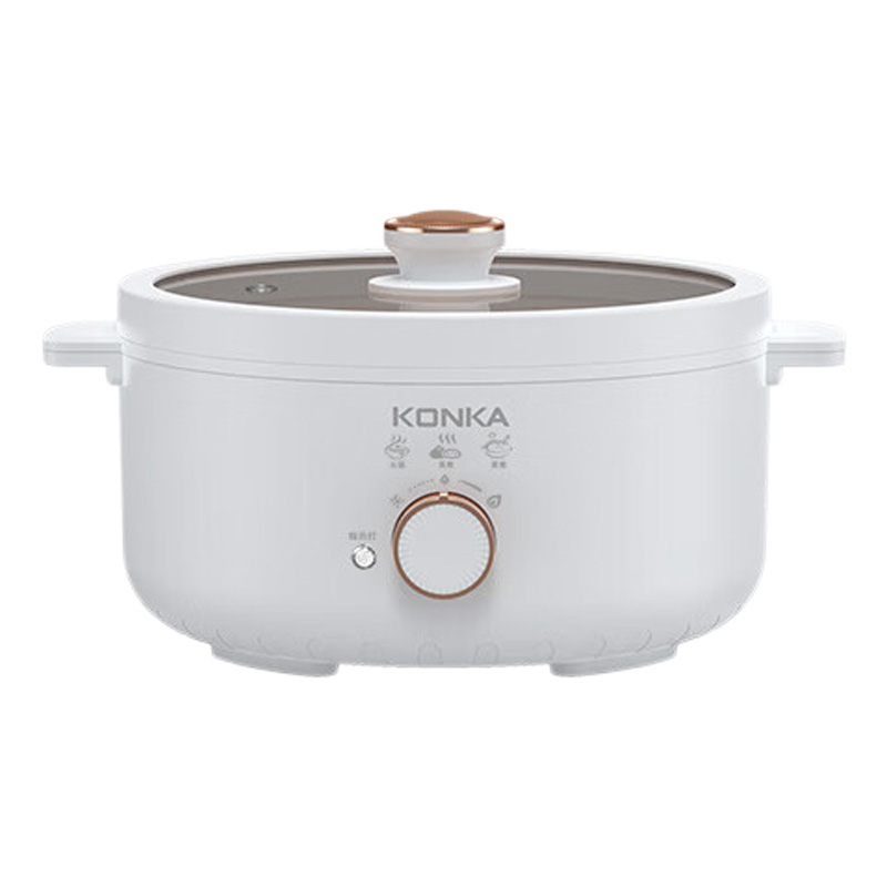 康佳电火锅3.5L多功能不粘内胆易清洁KDZG-3500-W