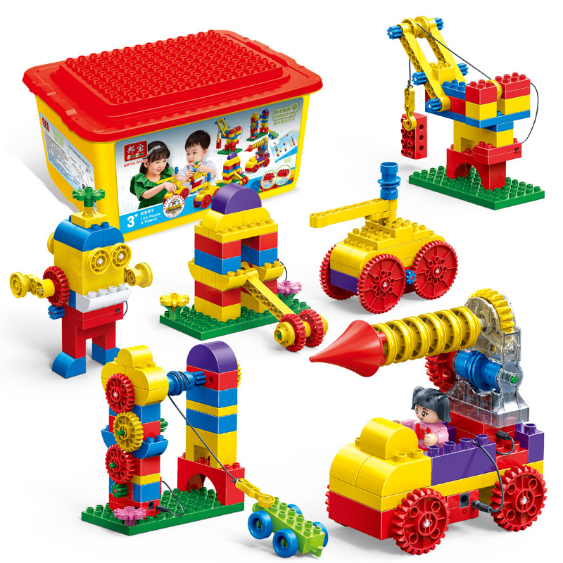 邦宝教育产品拼装积木儿童玩具齿轮系列大颗粒3岁以上steam幼儿园早教