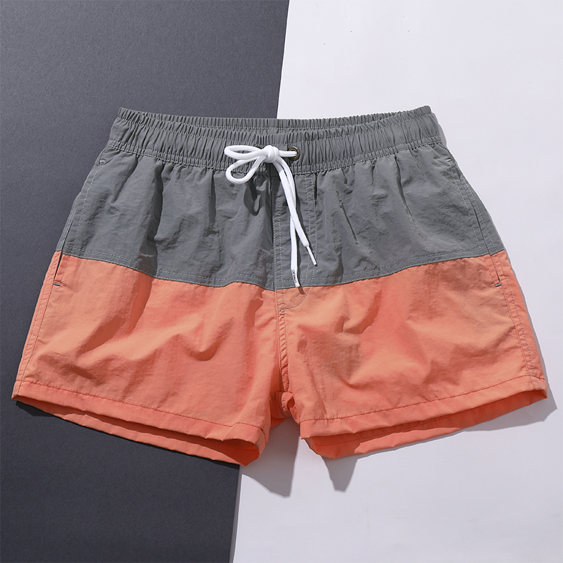 泳裤男宽松平角沙滩泳裤运动休闲跑步游泳二分短裤带内衬沙滩裤视频