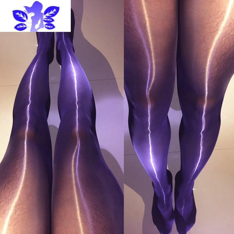 Ideamini丝袜男 jj套200斤男士床上情趣油光亮九分大码连裤袜细腻丝滑裤