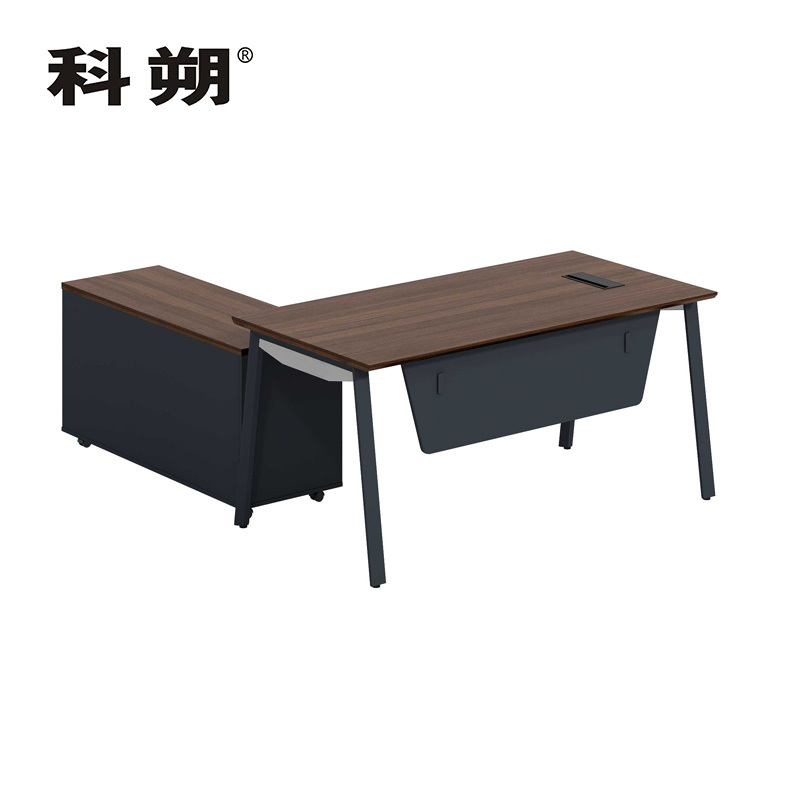 科朔 办公桌老板桌经理桌现代班台经理桌板式班台1.6米KS-1620EDWN