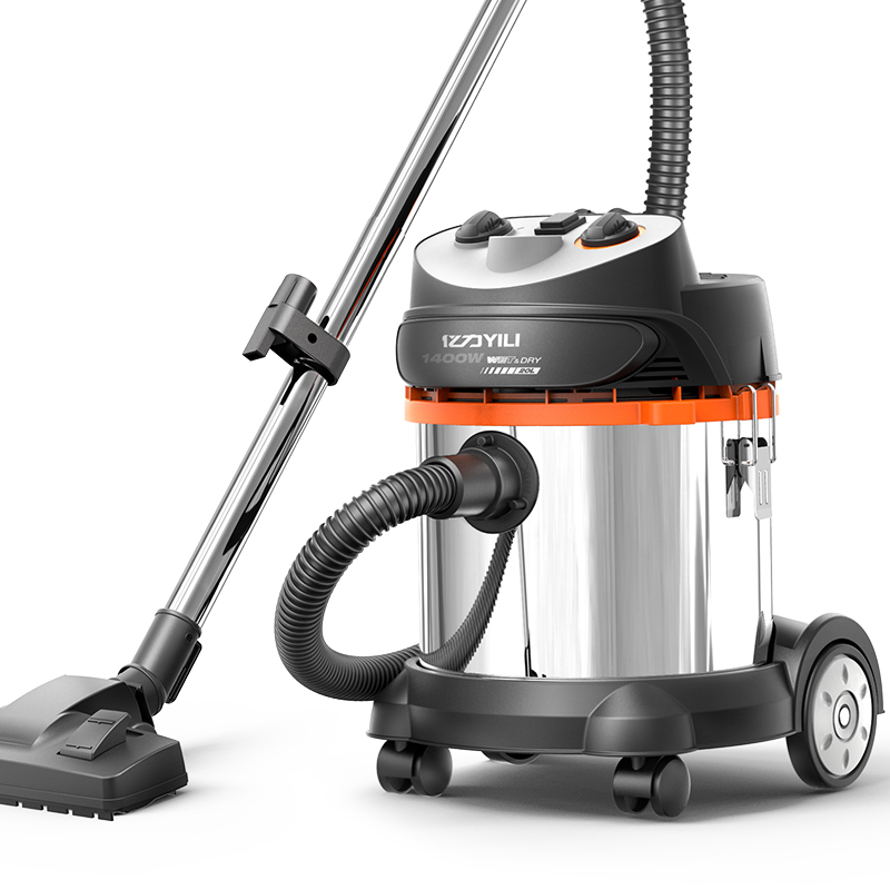亿力干湿吹三用桶式吸尘器YLW95E 1400W 吸尘器20L高配版