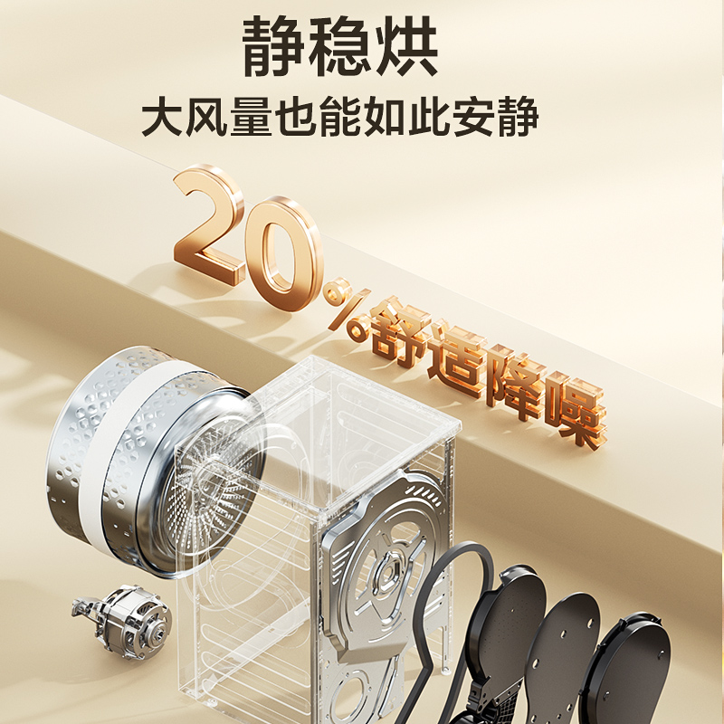 小天鹅(LittleSwan)小乌梅3.0轻享版 10KG热泵烘干机 变频 羊毛蓝标 除菌除螨 TH10VE10高清大图