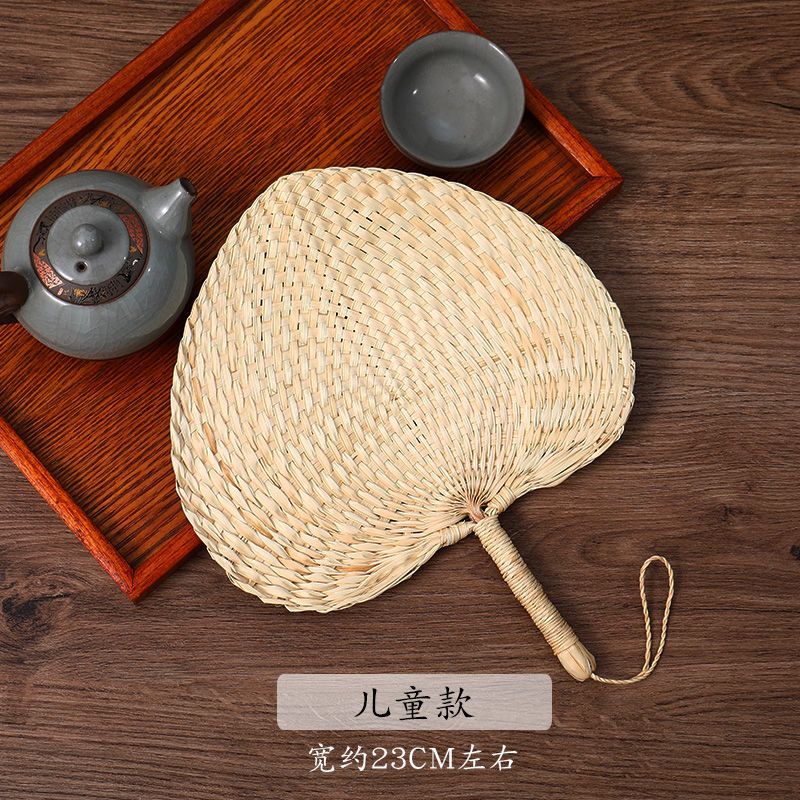 手工草编夏季小麦秸扇手摇扇宝宝婴儿纳凉驱蚊扇家用老式大蒲扇子