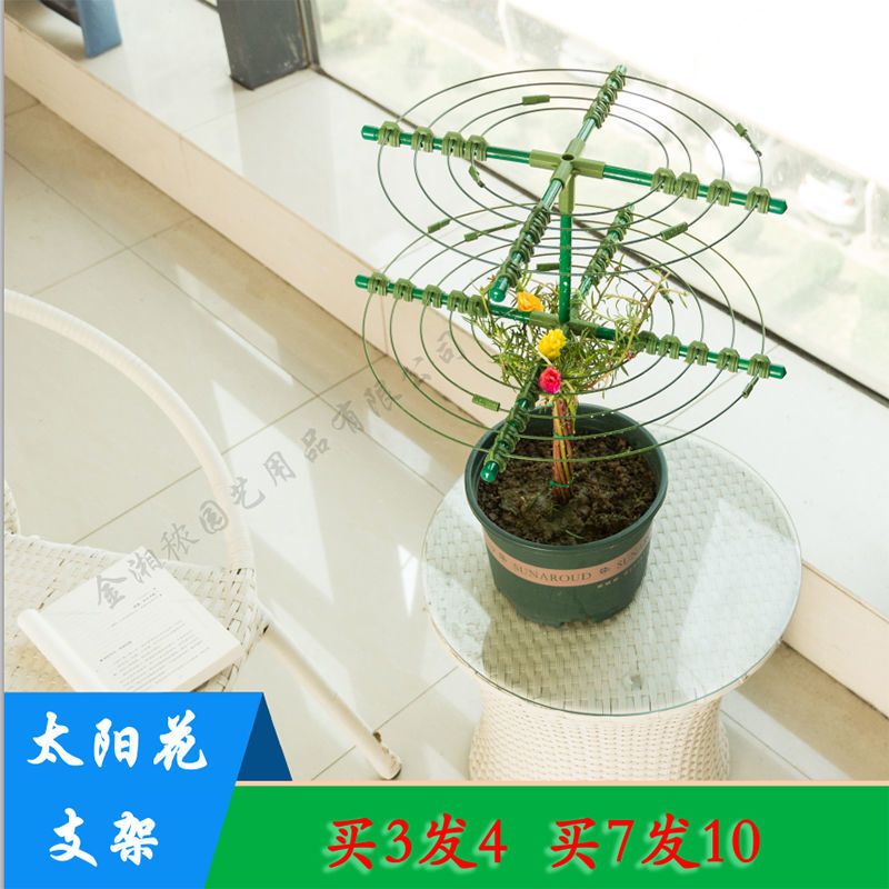 金湘秾太阳花棒棒糖花支架蟹爪兰单多层支撑铁线莲牵牛花爬藤造型 单层--28CM 太阳花棒棒糖支架买3发4买7发10