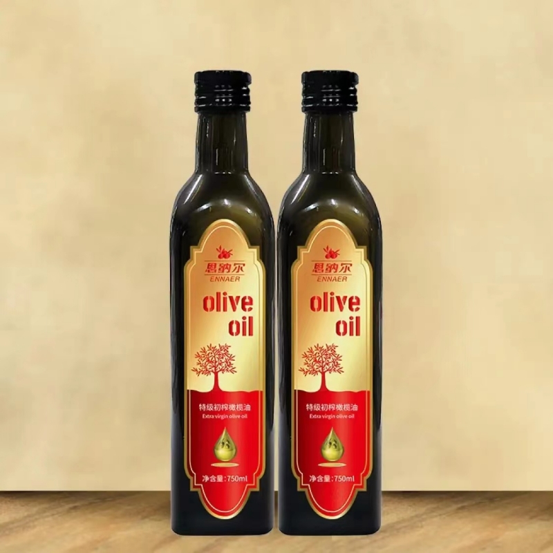 恩纳尔西班牙原油进口橄榄油欧尚礼盒 750ML*2 特级初榨食用油高清大图