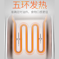 乐创(lecon)电炸炉 LC-DZL05 商用油炸锅 5升单缸大容量 小吃炸串机炸薯条机炸油条机 2500W大功率电炸