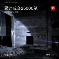 神火L26-36W手电筒强光充电小型远射超长续航超亮家用户外灯应急灯