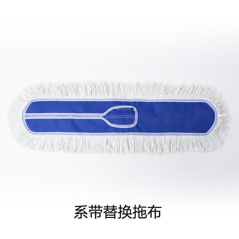 优橙平板拖把大号尘推替换布酒店工厂家用大拖把平拖棉线地拖110CM排拖除尘尘推 (仅发替换布)布头 3条起订图片