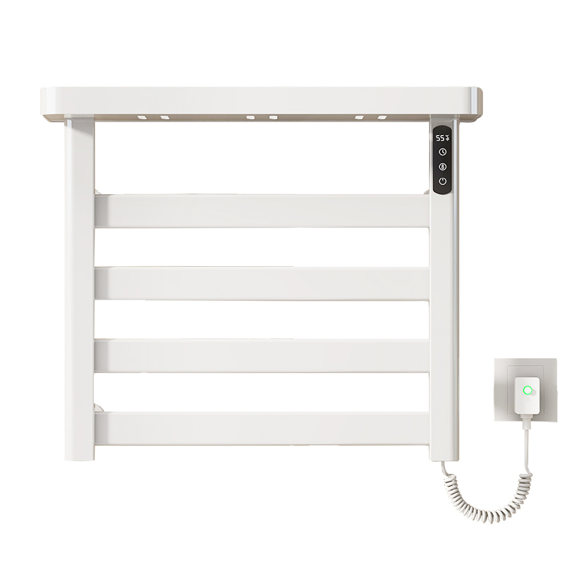 SIOYIE芯毅 智能电热毛巾架家用浴室卫生间毛巾杆电加热恒温浴巾烘干置物架G50 白色右线