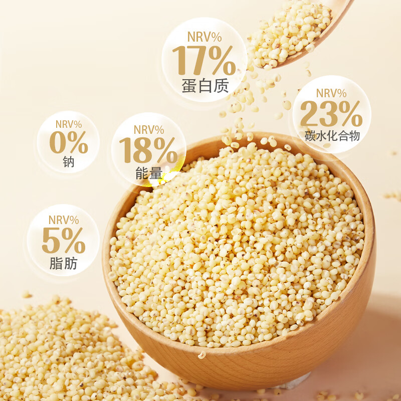 燕之坊有机高粱米2斤东北粗粮米白高粱米饭煮粥杂粮饭高清大图