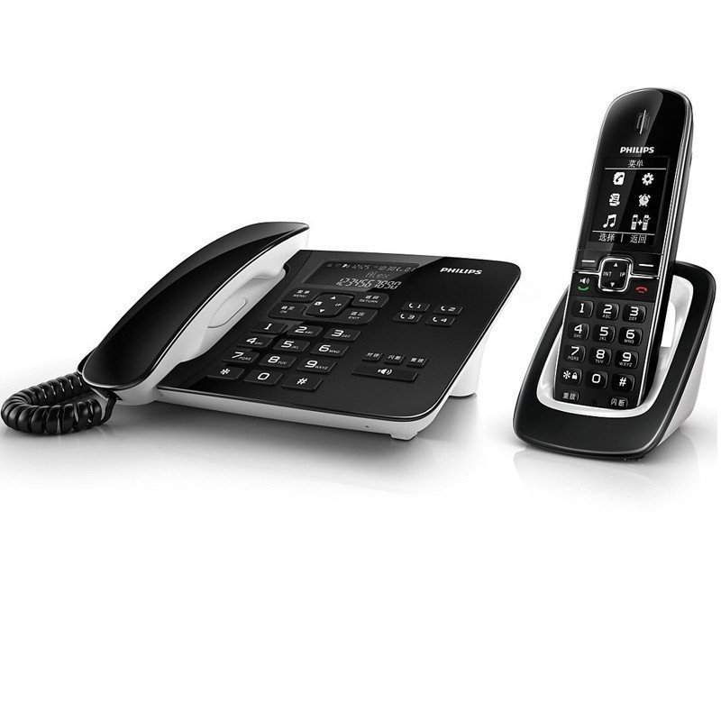 飞利浦 PHILIPS DCTG492 语音报号 黑名单 免打扰 省电ECO无绳电话机 座机电话机子母机 子母电话座机