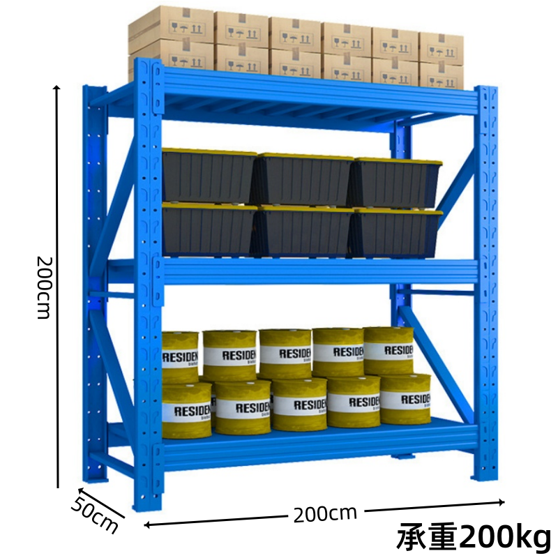 凌迪星货架 三层(200kg)组高清大图